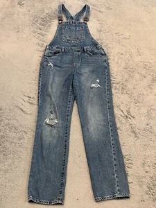 Gap Denim Overalls Girls XXL Blue Denim Medium Wash Casual Cottagecore - Picture 1 of 6