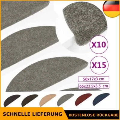 Stufenmatte Selbstklebend Treppenteppich Stufenteppich Teppich 15 Stk. vidaXL - Bild 1 von 4