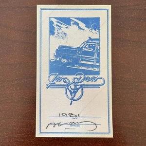 Jan & Dean Torrence Backstage Pass autografato 1981 raro firmato blu - Foto 1 di 4