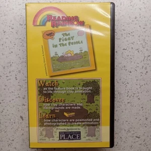 Reading Rainbow VHS "The Piggy in the Puddle" Ep #087/155 LeVar Burton ExLib - Picture 1 of 7
