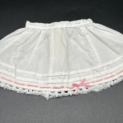 Pleasant Company Samantha White Lace Skirt Pink Ribbon 1996 American Girl - Image 1 of 4