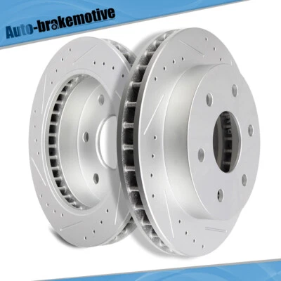FOR CADILLAC ESCALADE BLAZER TAHOE GMC JIMMY YUKON K1500 FRONT BRAKE ROTORS - Image 1 of 4