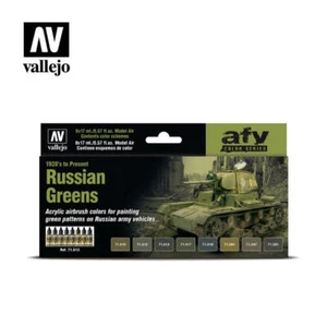 AIRBRUSHFARBEN - VALLEJO MODEL AIR - RUSSIAN GREENS (8 x 17ML) - 71613 - Bild 1 von 2