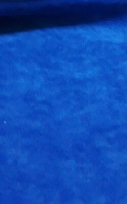 Classic med weight Upholstery Fabric Material Royal Blue velvet feel per metre  - image 1 of 2