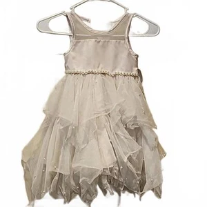 American Princess hankerchief pearl beaded dress size 4 - Picture 1 of 9