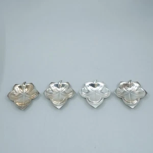 Juego de 4 platos de nuez en forma de hoja de plata esterlina Tiffany & Co 155 g de vid de uva hiedra - Imagen 1 de 7