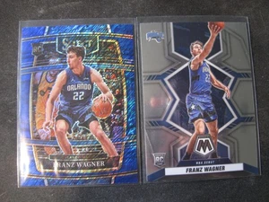 FRANZ WAGNER 2-CARD RC LOT 2021-22 Panini Select BLUE SHIMMER #15/Mosaic #267 - Picture 1 of 2