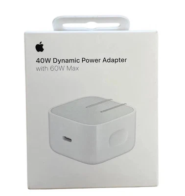 New 2025 Apple - 40W Dynamic Power Adapter with 60W Max MGKN4AM/A - Image 1 of 4