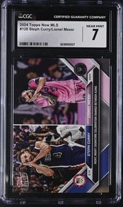 2024 Topps Now MLS Steph Curry/Lionel Messi #128 CGC 7 - Picture 1 of 2