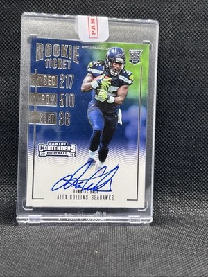 ALEX COLLINS 2016 Panini Contenders Rookie TIcket AUTO RC SEALED ENCASED - Image 1 of 4