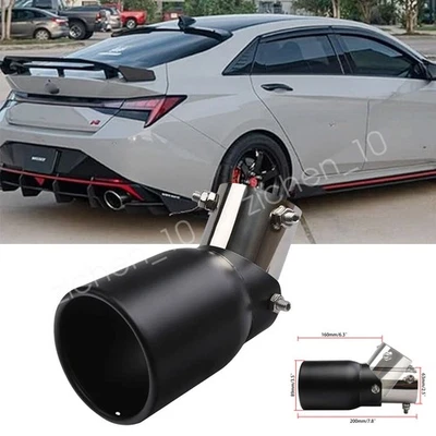 1PCS For Hyundai Elantra Car Exhaust Pipe Tip Rear Tail Throat Muffler 1.5-2.1" - Image 1 of 4