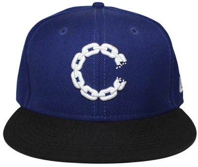 Gorra Crooks & Castles Cadena C New Era Azul Negra Talla 7 1/8 De Colección Rara Foto 1 de 4