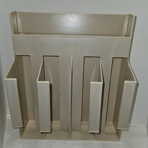 Vintage Rubbermaid Wickel und Tasche Organizer Schrank hängend 2321 beige - Bild 1 von 16