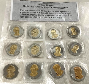Vintage 1982-1985 Double Eagle Commemorative Presidential Coins Lot Of 12 - Picture 1 of 9