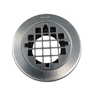 KOHLER K-9132-BN runder Bad Duschablauf lebendig gebürstetes Nickel Messing 4,5 Zoll breit - Bild 1 von 5