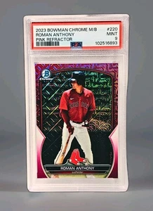 2023 Bowman Chrome - Roman Anthony - Pink MOJO SSP /199 RC Prospect Red Sox - Foto 1 di 4