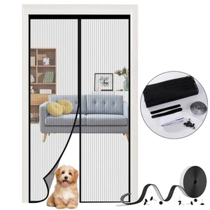 Self Sealing Magnetic Screen Door, Hands Free Mesh Partition Doorway Magnet C... - Picture 1 of 7