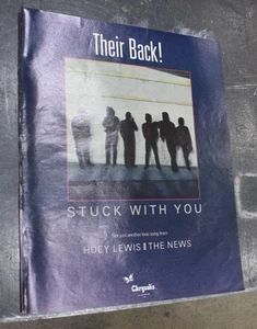 Huey Lewis And The News full page single ad 1986 music trade magazine - Picture 1 of 2
