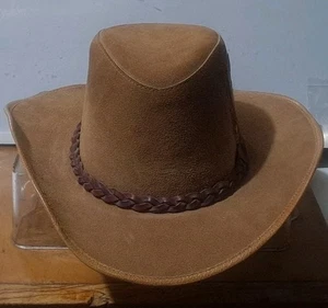 Winfield Cover Co San Francisco braun Wildleder/Leder Cowboyhut - Größe XL - Bild 1 von 14