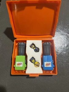 Vintage 1987 TOMY Spinjas Battlers Set Arena Case 2 Spinners 2 Launchers - Picture 1 of 4