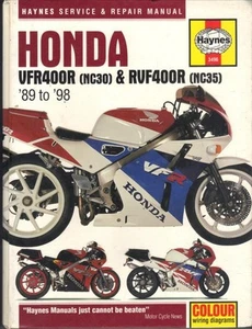 HONDA VFR400 R,NC30,RVF400 R,NC35,V4 HAYNES MANUAL 1989-1998 "HARDBACK" - Picture 1 of 1