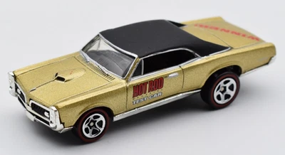 Hot Wheels ´67 Pontiac GTO gold Hot Rod Magazine Test Car 2000. redline Räder - Bild 1 von 4