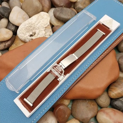 14mm JB Champion Womens Stainless Steel Mesh nos 1960s Vintage Watch Band - Image 1 of 4