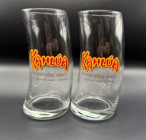 Vasos Kahlua Curvy originales - Juego de 2 - 16 oz / 6-1/4" de alto - Nuevos - Imagen 1 de 4