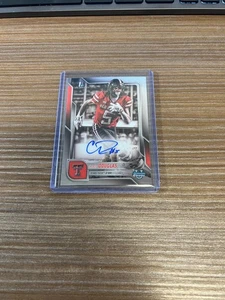 2025 Bowman Chrome U Caleb Douglas #BCA-CD Bowman 1st Auto Texas Tech - Picture 1 of 2