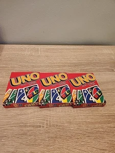 3 Packs Of UNO Card Games  2018 GET WILD w/Customizable Wild Cards! Ages 7+ New! - Picture 1 of 4