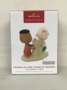 Franklin y Charlie Brown ~ Cacahuetes ~ 2022 Hallmark Keepsake Ornament - Imagen 1 de 2