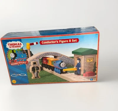 Thomas & Friends Wooden Railway Conductor's Figure 8 Set New In The Box - Image 1 of 4