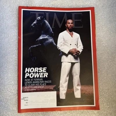 TIME MAGAZINE - MARCH 24, 2025 - LEWIS HAMILTON - HORSE POWER On Cover - Image 1 of 2
