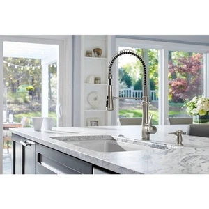 Kohler 29106-VS Bellera herunterziehbare Küchenarmatur - lebendiger Edelstahl - Bild 1 von 5