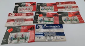 8 Pakete Vintage Midget Flower Push In Weihnachtsbeleuchtung Ersatzbirnen - Bild 1 von 10