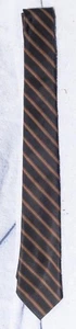 Skinny Polyester Stripe Tie Necktie 2" - Picture 1 of 1
