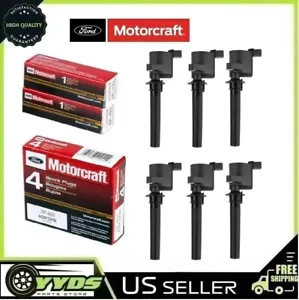 Motorcraft Spark Plugs with Ignition Coil Packs for Ford Escape Mazda Mercury - Picture 1 of 7