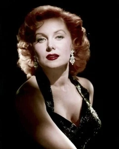 Rhonda Fleming stunning glamour portrait in low cut black dress 24x36 Poster - Picture 1 of 1