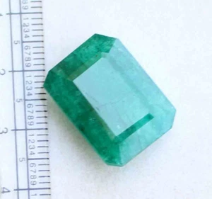 18,60 kt natürlicher brasilianischer grüner Smaragd im Achteckschliff lose Edelstein - Bild 1 von 5