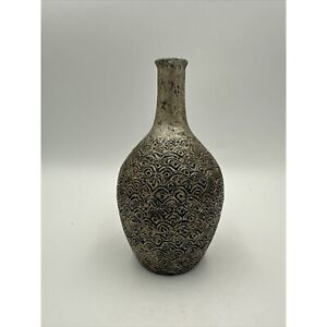 VASE poterie poterie gris studio céramique du milieu du siècle fait main fleur sèche. Petite puce