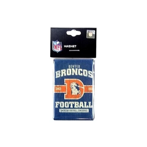 DENVER BRONCOS Throwback Team Spirit Logo Fridge Magnet NIB 3" x 2" NEW Licensed Cover