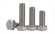 Full Teeth External Hexagon Bolts Screws Stainless Steel DIN933 M10 to M16 1 Pcs