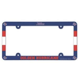 Tulsa Golden Hurricanes Plastic License Plate Frame - Picture 1 of 1