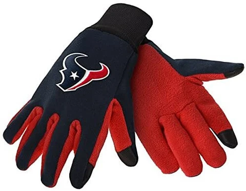 Houston Texans Texting Gloves NEW One Size Fits Most FOCO Cover