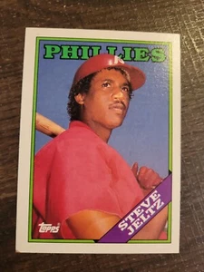 Steve Jeltz #126 1988 Topps Baseball Card LP Phillies - Imagen 1 de 2