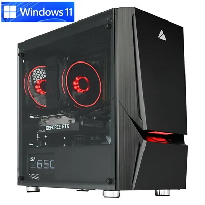 AMD WORKSTATION4U 6-Core Gaming PC AMD Ryzen 5 5600G, 16GB RAM, 500GB SSD 1 TB HDD WLAN + BT Win11