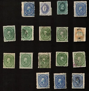 Mexico 1882-84 Mixed Lot of 17 Stamps Hinged - Picture 1 of 5