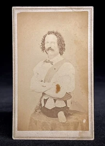 FOTO CDV CIRCO MUY RARA Y TEMPRANA DE ELI BOWEN - EL HOMBRE MARAVILLOSO SIN PIERNAS - Imagen 1 de 2