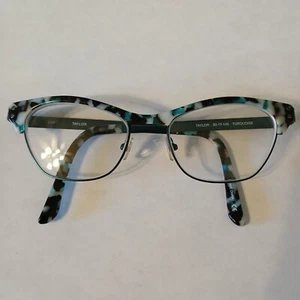 Taylor Eyes Turquoise Tortoise Women's Elegant Eyeglasses Frames 50-17-145 mm - Picture 1 of 14