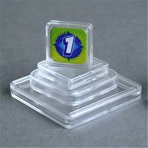 Acryl Karten Etui Halter 50 Stück Transparent Staubdicht Medaille Sammlung Schutz - Bild 1 von 24
